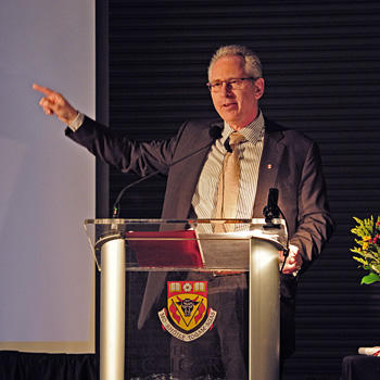 Ed McCauley, vice-president (research), University of Calgary, hosts a Royal Society of Canada reception on Monday, Feb. 25, 2013. 