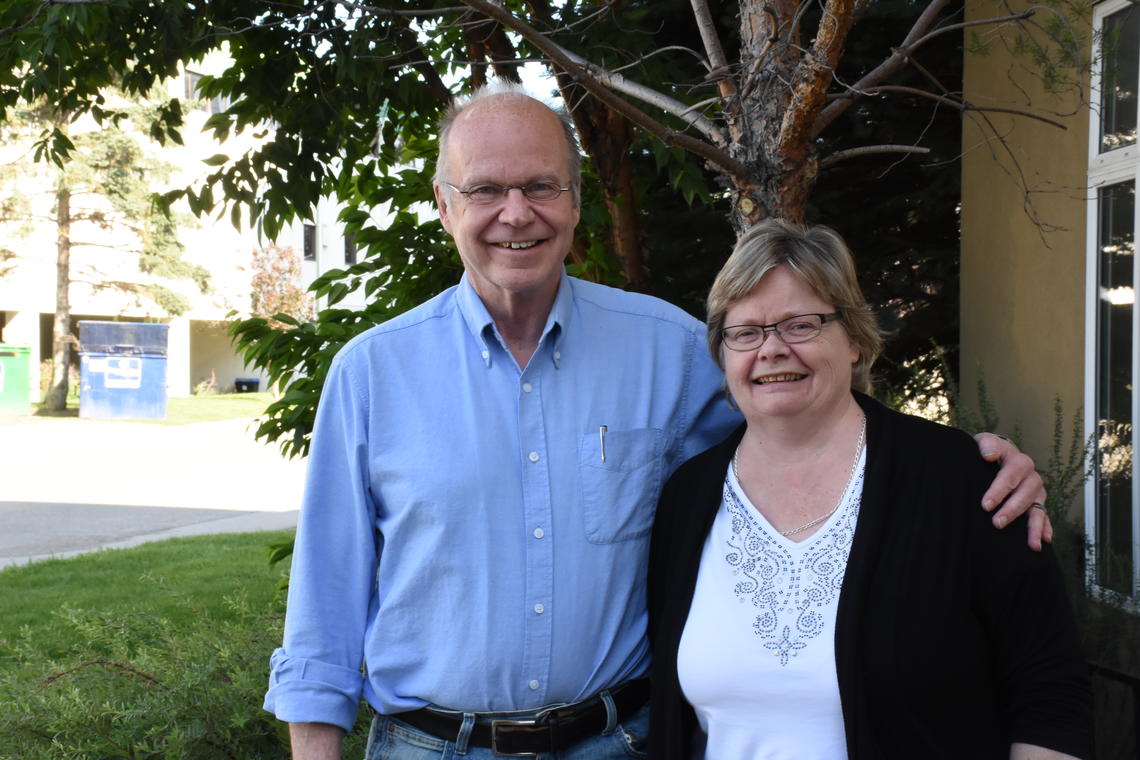 Alison Loewen and Doug Matheson at Peter Coyle Place. 