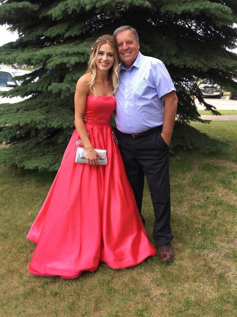 Terry Morey with and his grand-daughter, Laeken Kinch at her high school graduation. She now volunteers with the Glans-Look database.