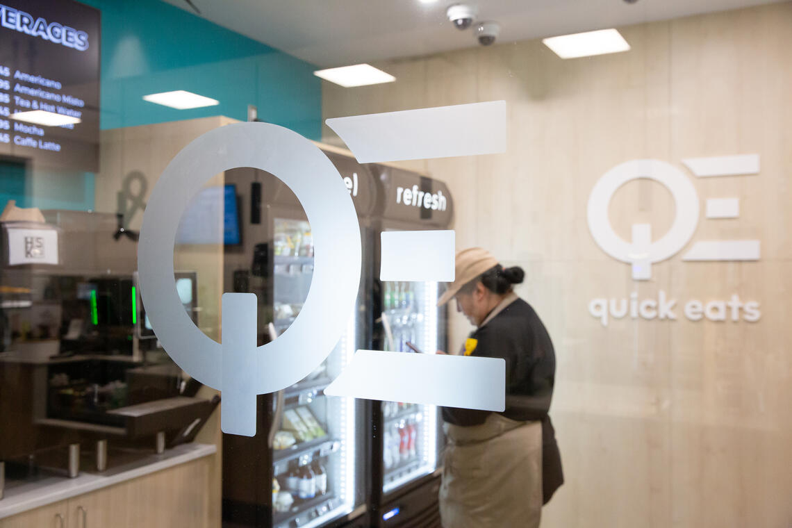 Quick Eats, the 24/7 autonomous store in Mathison Hall's Food Services. Photo credit: Riley Brandt