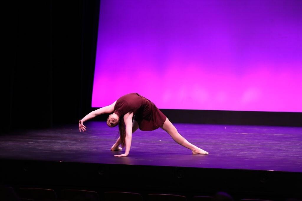 Kaitlyn during one of her dance competitions