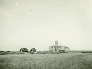 View of Blood School and surrounding buildings in the early days. - [ca. 1930]. The General Synod Archives, Anglican Church of Canada. P75-103-S7-37